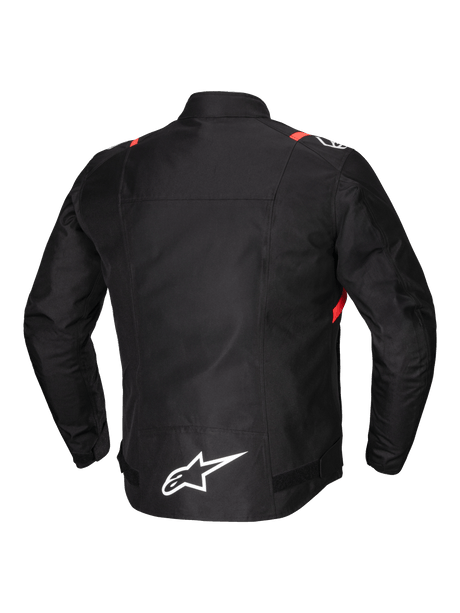 Alpinestars T-SPS v2 Waterproof Motorjas Zwart, wit en fluorood, achteraanzicht