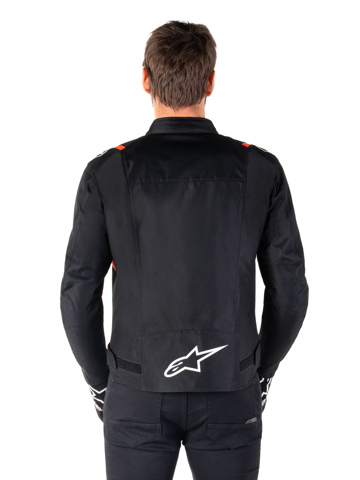 Alpinestars T-SPS v2 Waterproof Motorjas Zwart, wit en fluorood, productfoto 4