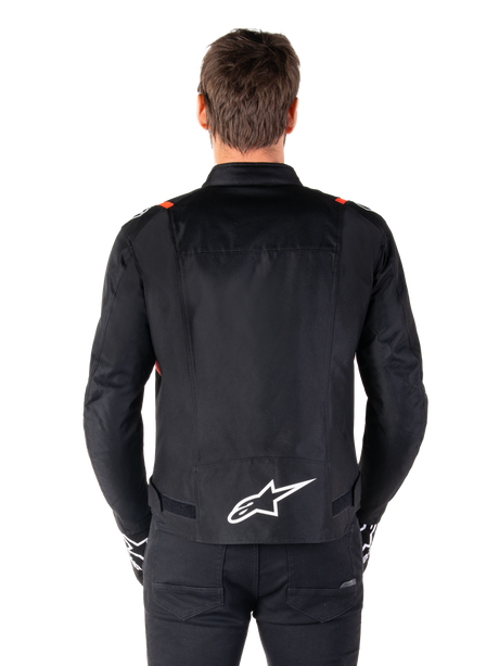 Alpinestars T-SPS v2 Waterproof Motorjas Zwart, wit en fluorood, productfoto 4