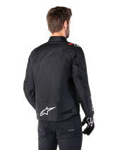 Alpinestars T-SPS v2 Waterproof Motorjas Zwart, wit en fluorood, productfoto 2