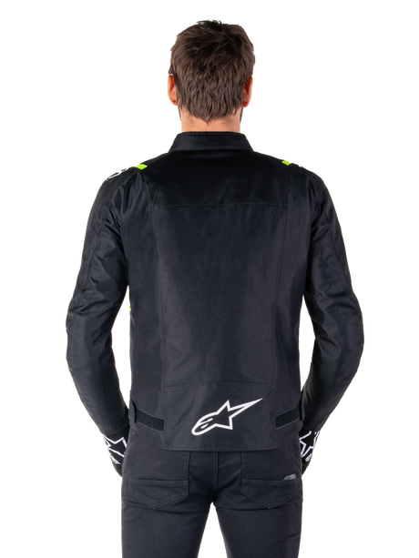 Alpinestars T-SPS v2 Waterproof Motorjas Zwart, wit en fluogeel, productfoto 4