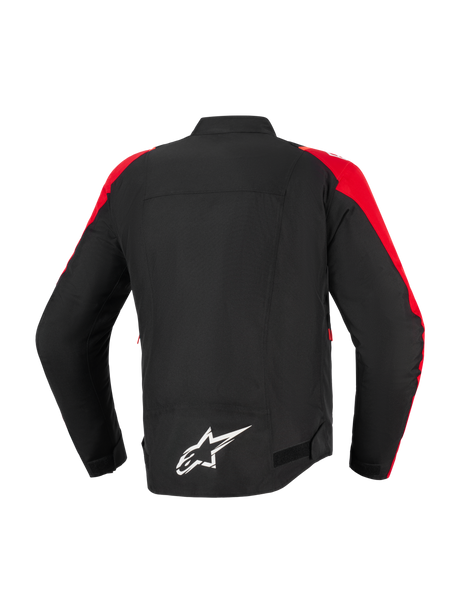 Alpinestars T-SPS v2 Waterproof Motorjas Zwart en fluorood, achteraanzicht 2