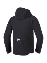 Alpinestars Aeroshell Waterproof Motorjas Zwart, achteraanzicht 2