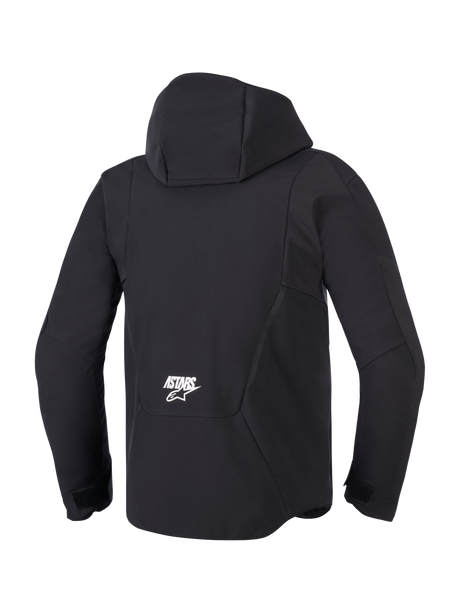 Alpinestars Aeroshell Waterproof Motorjas Zwart, achteraanzicht 2