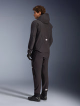Alpinestars Aeroshell Waterproof Motorjas Zwart, schuin achteraanzicht