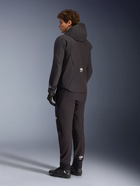 Alpinestars Aeroshell Waterproof Motorjas Zwart, schuin achteraanzicht