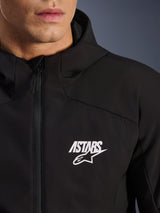 Alpinestars Aeroshell Waterproof Motorjas Zwart, detail