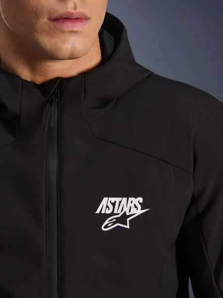 Alpinestars Aeroshell Waterproof Motorjas Zwart, detail