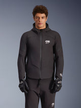 Alpinestars Aeroshell Waterproof Motorjas Zwart, vooraanzicht
