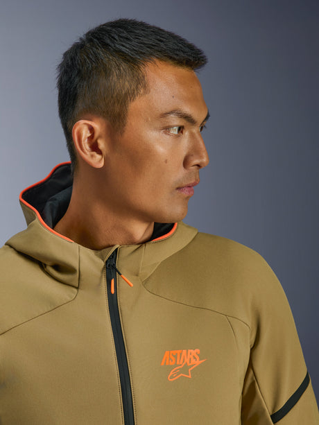Alpinestars Aeroshell Waterproof Motorjas Beige, detail 4