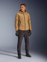 Alpinestars Aeroshell Waterproof Motorjas Beige, schuin vooraanzicht