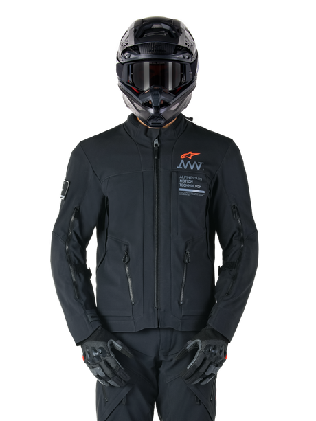 Alpinestars AMT-8 Strech Drystar XF Motorjas Zwart, productfoto 1