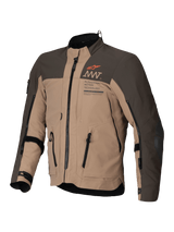 Alpinestars AMT-8 Strech Drystar XF Motorjas Bruin, vooraanzicht
