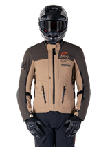 Alpinestars AMT-8 Strech Drystar XF Motorjas Bruin, productfoto 1