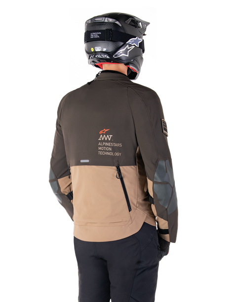 Alpinestars AMT-8 Strech Drystar XF Motorjas Bruin, productfoto 3