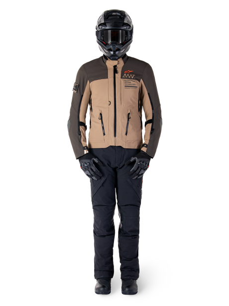 Alpinestars AMT-8 Strech Drystar XF Motorjas Bruin, productfoto 7