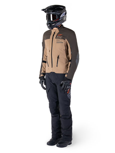 Alpinestars AMT-8 Strech Drystar XF Motorjas Bruin, productfoto 5