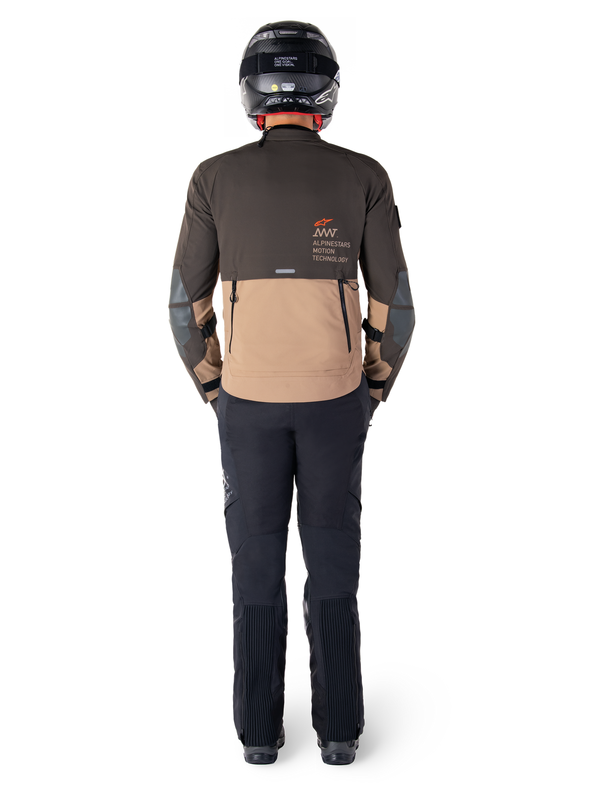 Alpinestars AMT-8 Strech Drystar XF Motorjas Bruin, productfoto 6