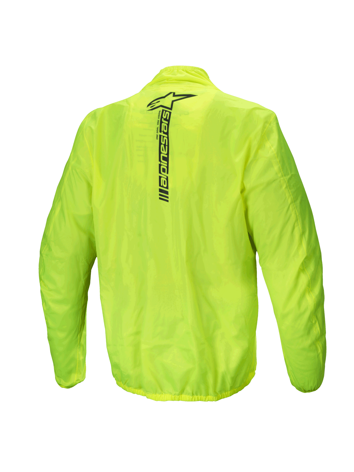 Alpinestars Hurricane Rain v2 Regenjas Fluogeel, achteraanzicht