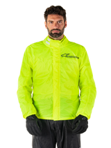Alpinestars Hurricane Rain v2 Regenjas Fluogeel, productfoto 1
