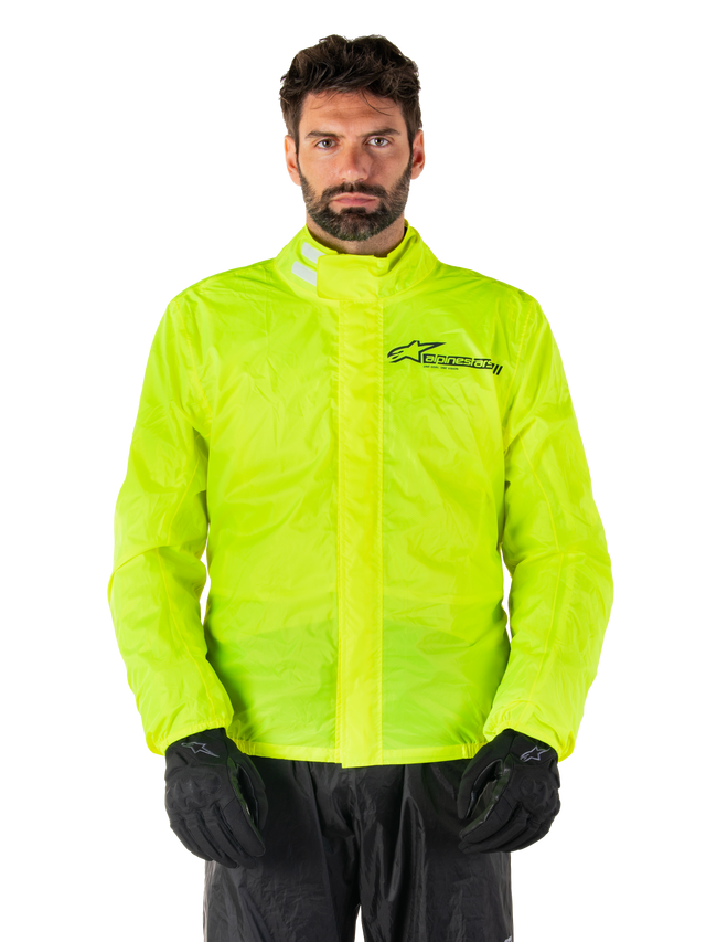 Alpinestars Hurricane Rain v2 Regenjas Fluogeel, productfoto 1