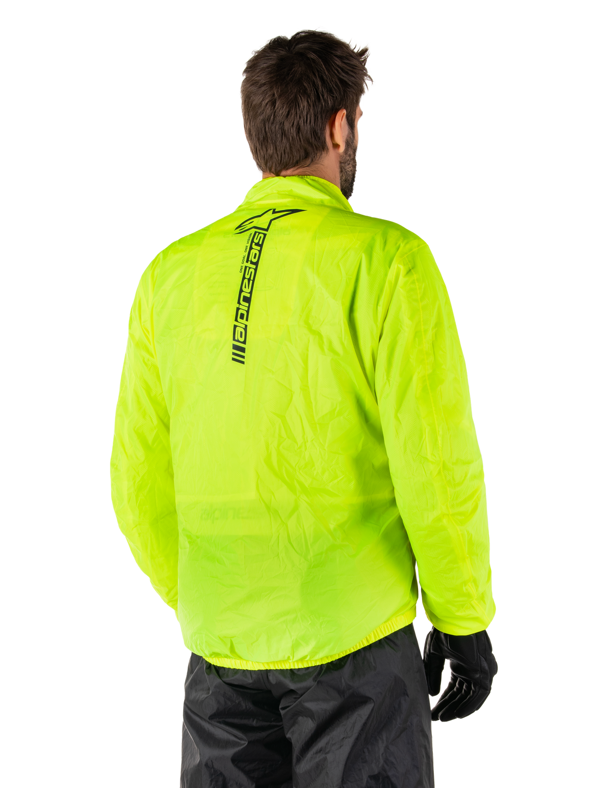 Alpinestars Hurricane Rain v2 Regenjas Fluogeel, productfoto 2
