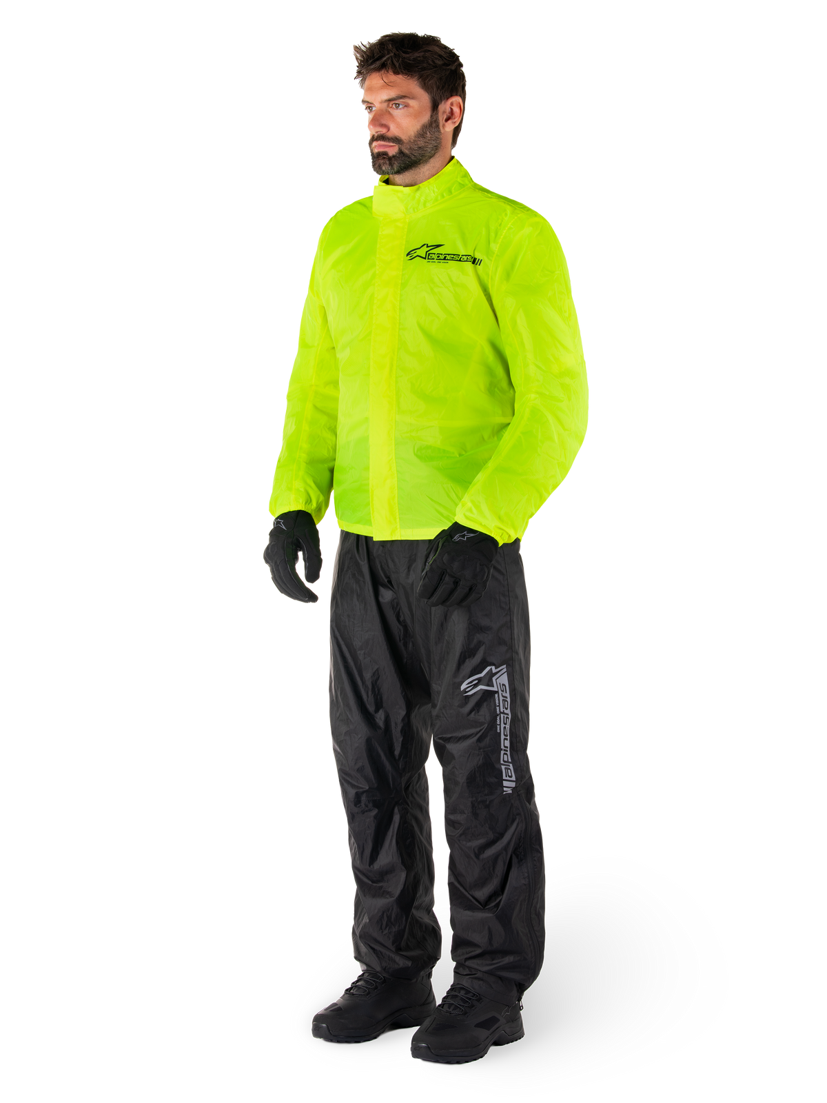 Alpinestars Hurricane Rain v2 Regenjas Fluogeel, productfoto 5