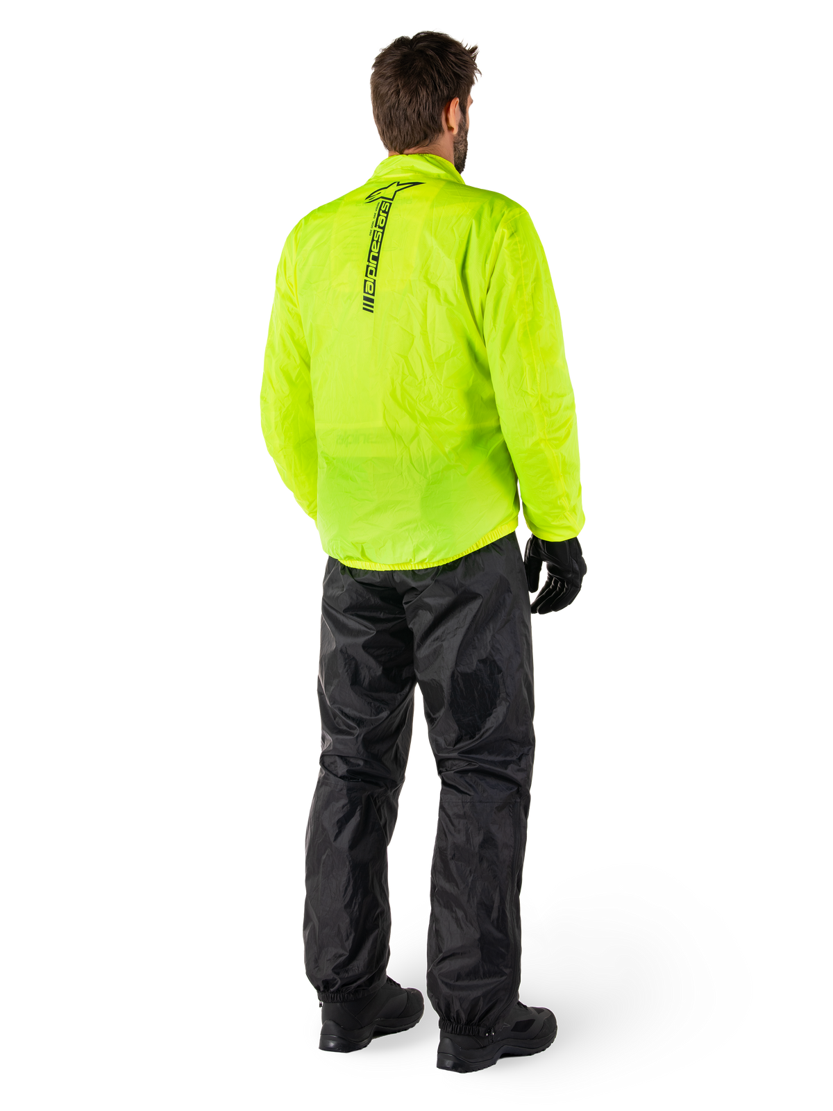 Alpinestars Hurricane Rain v2 Regenjas Fluogeel, productfoto 6