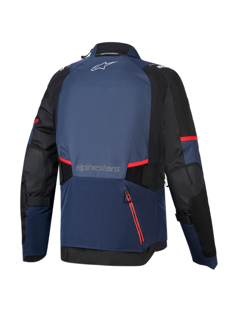 Alpinestars Andes v4 Drystar Motorjas Blauw, achteraanzicht 2