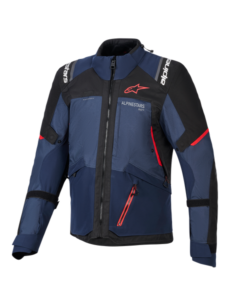 Alpinestars Andes v4 Drystar Motorjas Blauw, vooraanzicht
