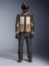 Alpinestars Andes v4 Drystar Motorjas Bruin, vooraanzicht 3