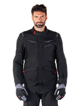 Alpinestars ST-1 Waterproof Motorjas Zwart, productfoto 1