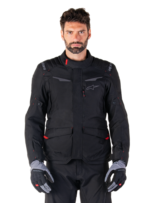Alpinestars ST-1 Waterproof Motorjas Zwart, productfoto 1