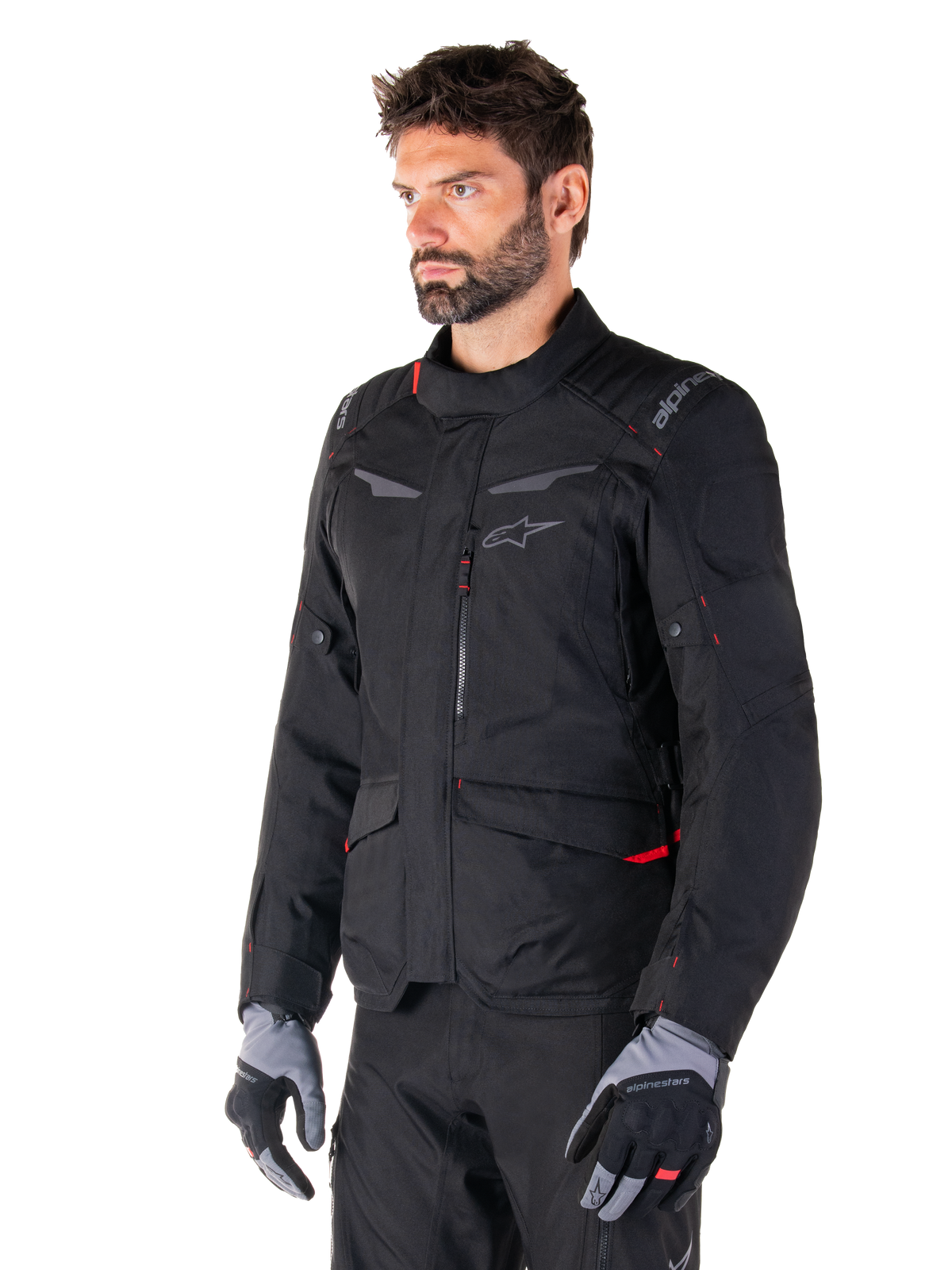 Alpinestars ST-1 Waterproof Motorjas Zwart, productfoto 3