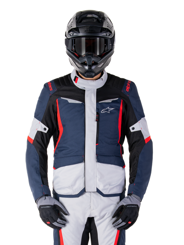 Alpinestars ST-1 Waterproof Motorjas Blauw, zwart en rood, productfoto 1