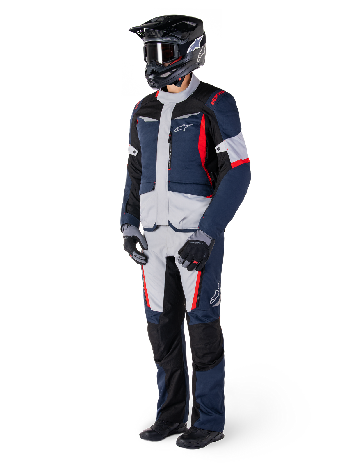 Alpinestars ST-1 Waterproof Motorjas Blauw, zwart en rood, productfoto 5