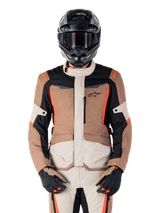 Alpinestars ST-1 Waterproof Motorjas Beige en rood, productfoto 1