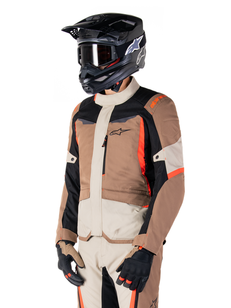 Alpinestars ST-1 Waterproof Motorjas Beige en rood, productfoto 3