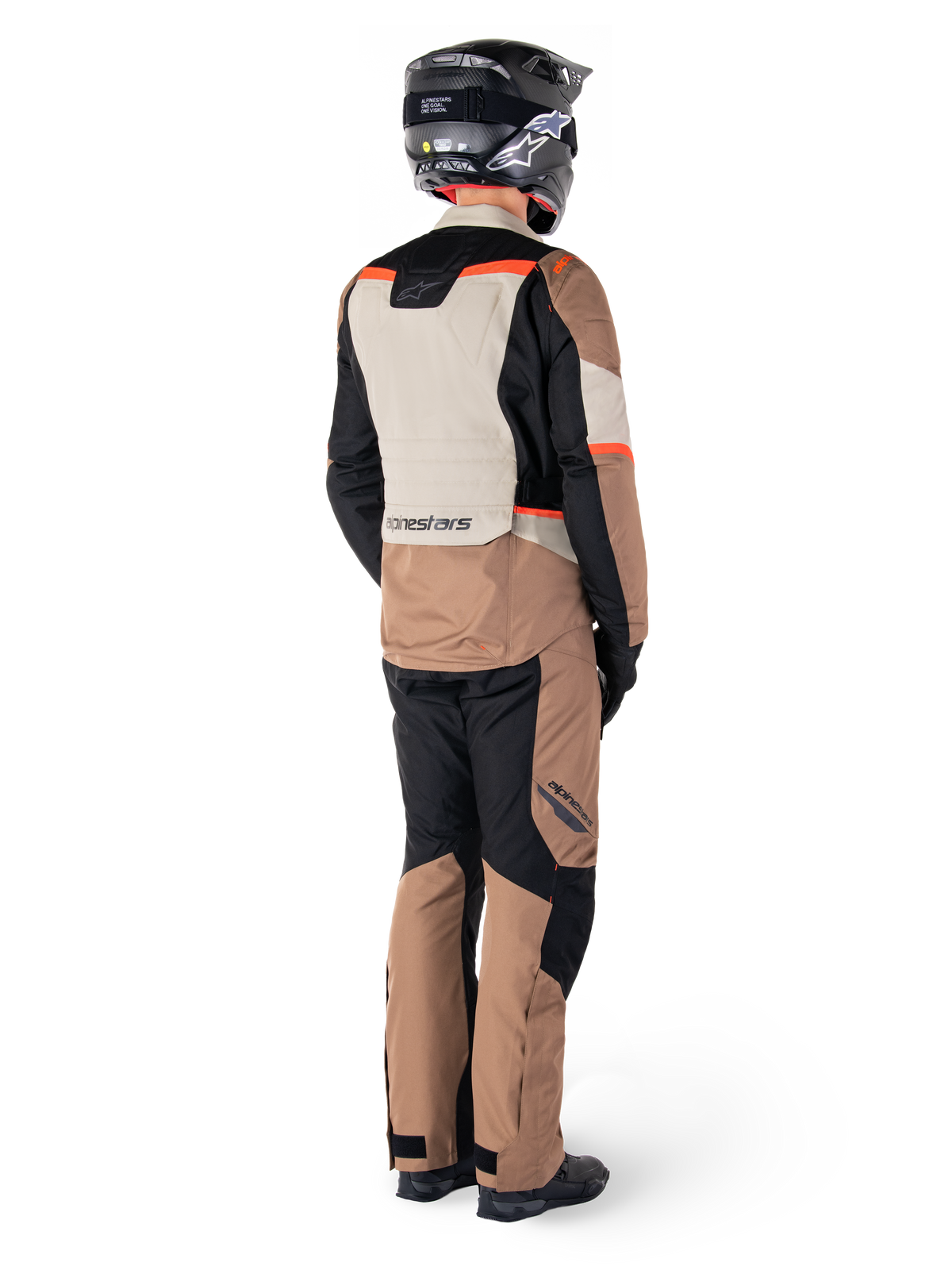Alpinestars ST-1 Waterproof Motorjas Beige en rood, productfoto 6