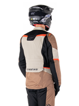 Alpinestars ST-1 Waterproof Motorjas Beige en rood, productfoto 2