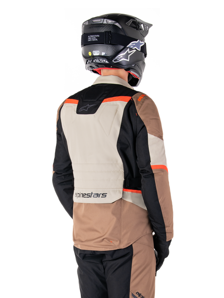 Alpinestars ST-1 Waterproof Motorjas Beige en rood, productfoto 2