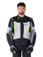 Alpinestars ST-1 Waterproof Motorjas Grijs, zwart en fluogeel, productfoto 1