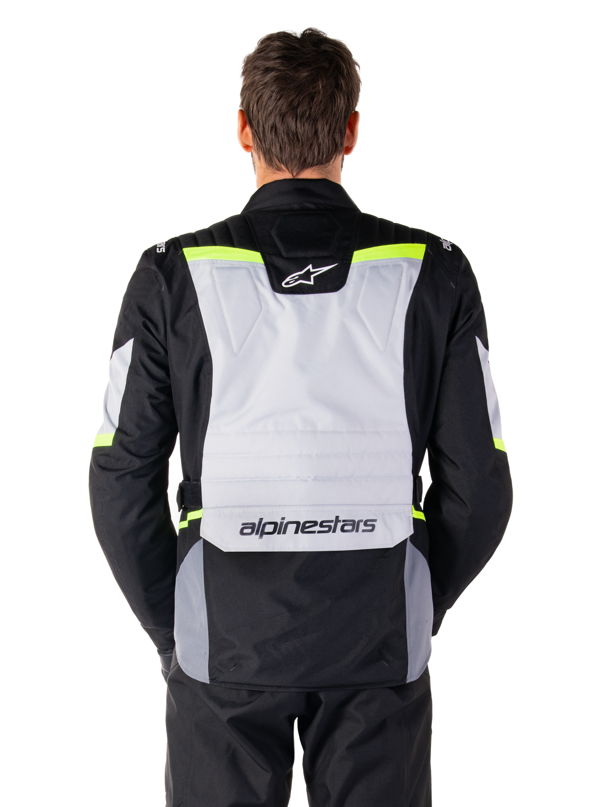 Alpinestars ST-1 Waterproof Motorjas Grijs, zwart en fluogeel, productfoto 4