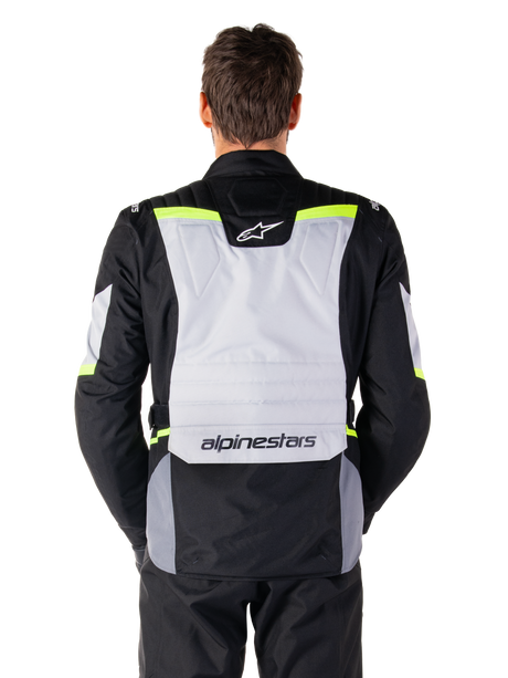 Alpinestars ST-1 Waterproof Motorjas Grijs, zwart en fluogeel, productfoto 4