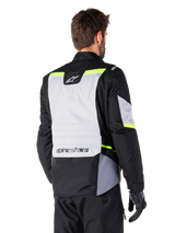 Alpinestars ST-1 Waterproof Motorjas Grijs, zwart en fluogeel, productfoto 2