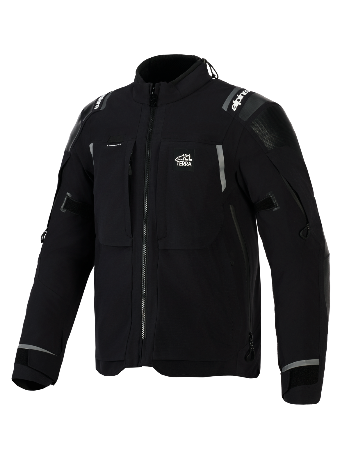 Alpinestars Andes Pro Drystar XF Motorjas Zwart, vooraanzicht 3