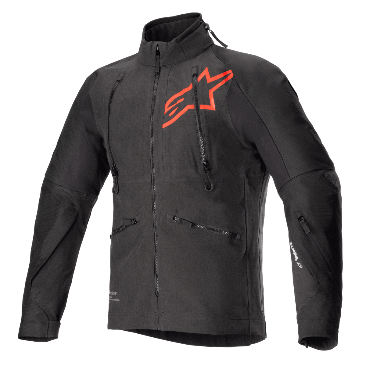 Alpinestars Hyde XT DS XF Motorjas Zwart en rood, vooraanzicht