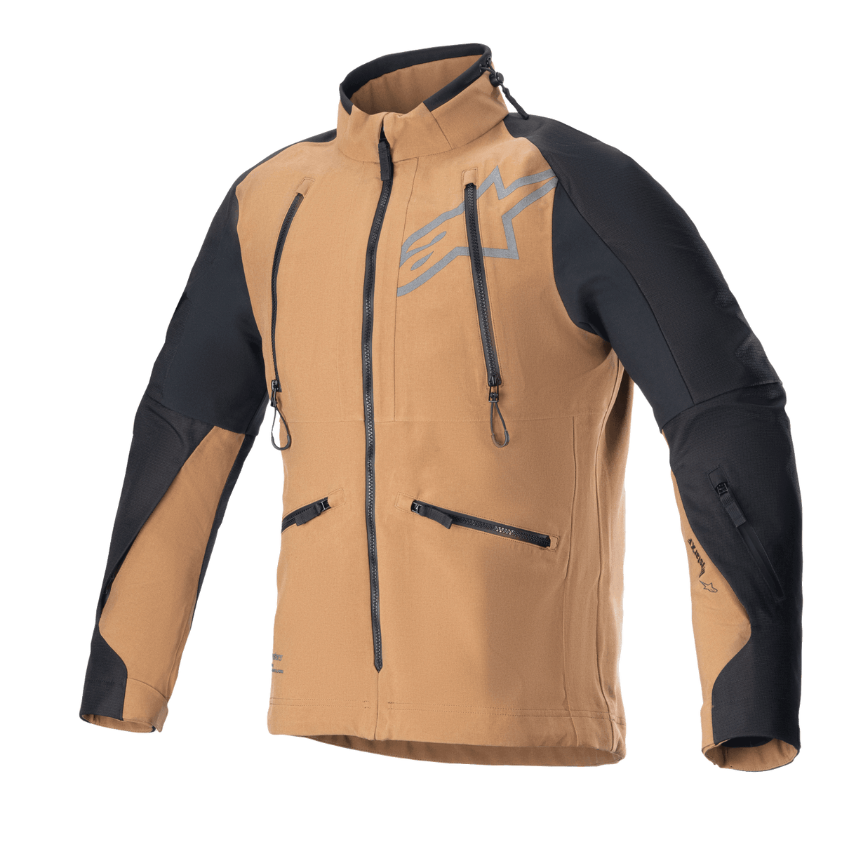 Alpinestars Hyde XT DS XF Motorjas Beige, vooraanzicht