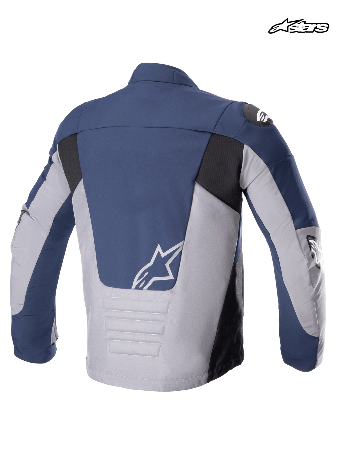 Alpinestars SMX Waterproof Motorjas Blauw en grijs, achteraanzicht