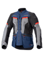 Alpinestars Bogota Pro Drystar Motorjas Blauw, zwart en rood, vooraanzicht